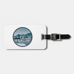 Etiqueta De Bagagem Lago Keowee Reflexo da Carolina do Sul