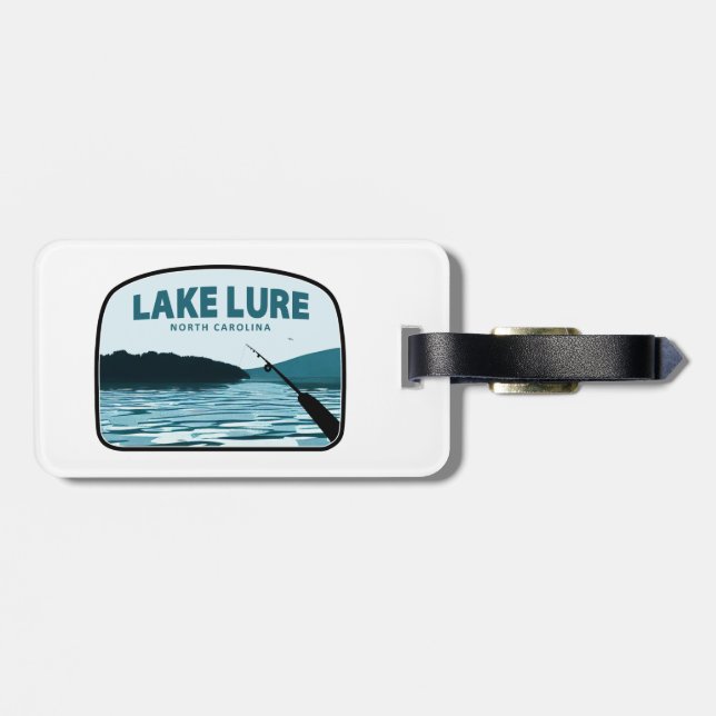 Etiqueta De Bagagem Lago Lure North Carolina Rod (Traseira Horizontal)