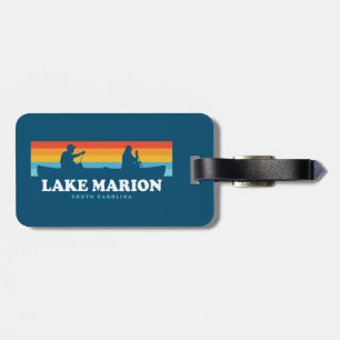 Etiqueta De Bagagem Lago Marion South Carolina Canoe