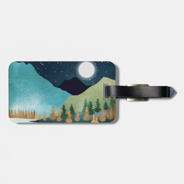 Etiqueta De Bagagem Lago Moonrise (Traseira Horizontal)