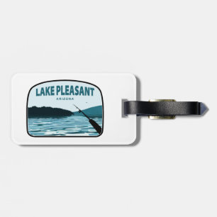 Etiqueta De Bagagem Lago Pleasant Arizona Fish Rod