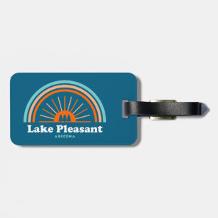 Etiqueta De Bagagem Lago Pleasant Arizona Rainbow