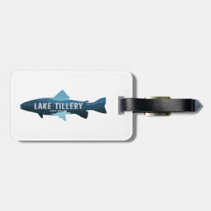 Etiqueta De Bagagem Lago Tillery North Carolina Fish