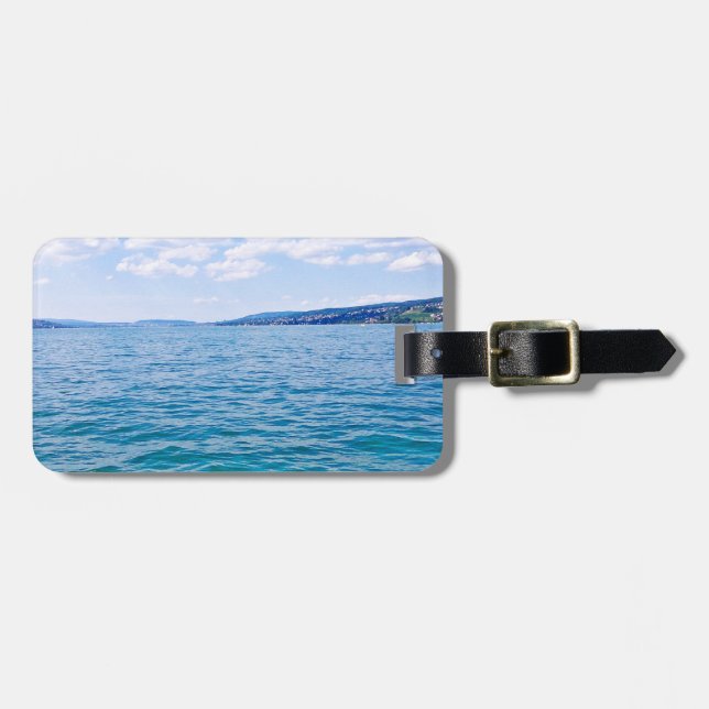 Etiqueta De Bagagem Lago Zurich (Frente Horizontal)