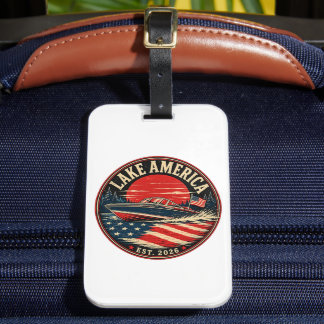 Etiqueta De Bagagem Lake America é humor político de 2026