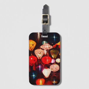 Etiqueta De Bagagem Lâmpadas Ornamentais Coloridas e Iluminadas