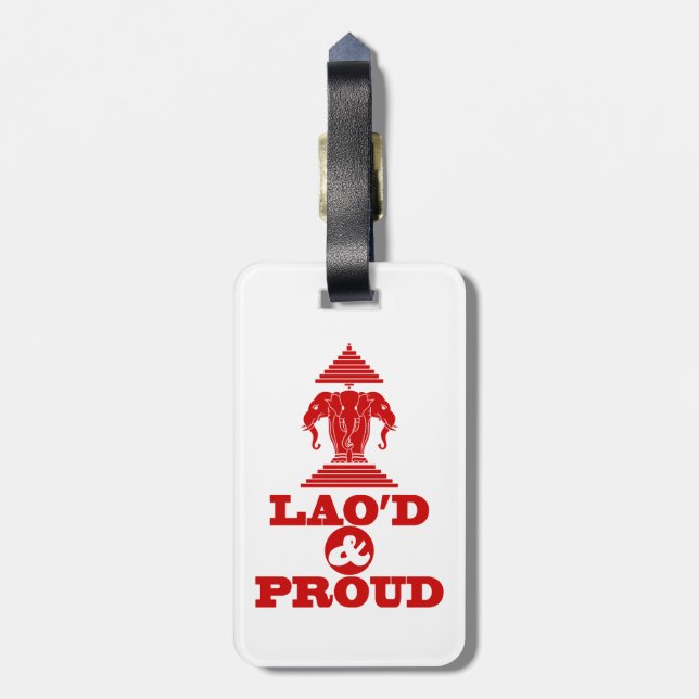 ETIQUETA DE BAGAGEM LAO'D E ORGULHO (Traseira Vertical)