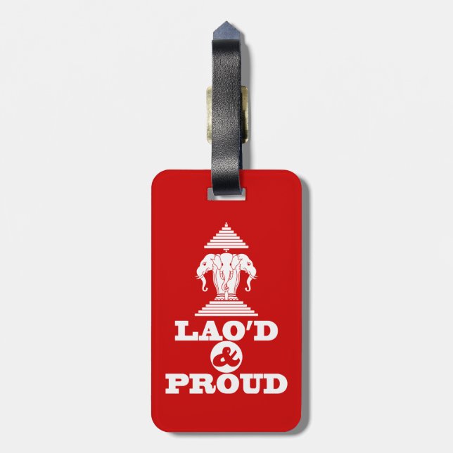 ETIQUETA DE BAGAGEM LAO'D E ORGULHO (Traseira Vertical)