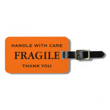Laranja Black Fragile Handle com Cuidado Obrigado