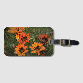 Etiqueta de Bagagem Laranja e Negra