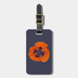 Etiqueta De Bagagem Laranja Escarlate Poppy 1