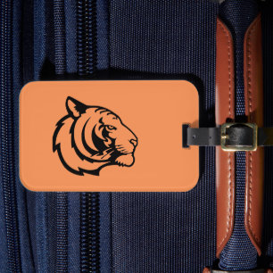 Etiqueta de bagagem laranja Tigre