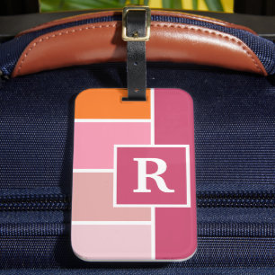 Etiqueta De Bagagem Largas Femininas com Monograma