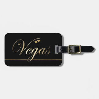 Etiqueta De Bagagem Las Vegas é Dourada
