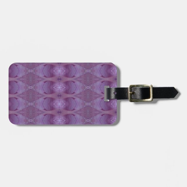 Etiqueta De Bagagem Lavanda Ikat (Frente Horizontal)