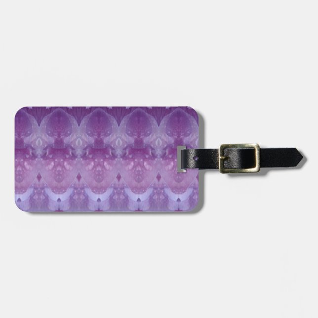 Etiqueta De Bagagem Lavanda Ikat 11 (Frente Horizontal)