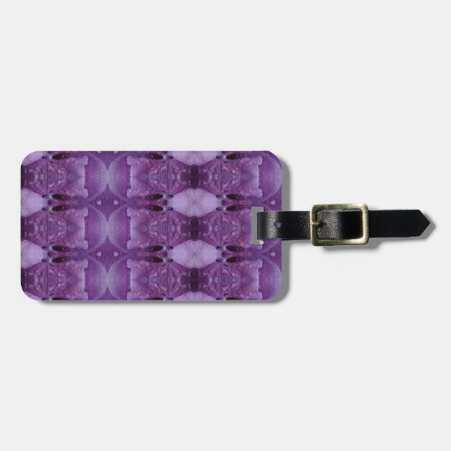 Etiqueta De Bagagem Lavanda Ikat 6 (Frente Horizontal)