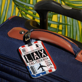 Etiqueta de Bagagem LAX Los Angeles
