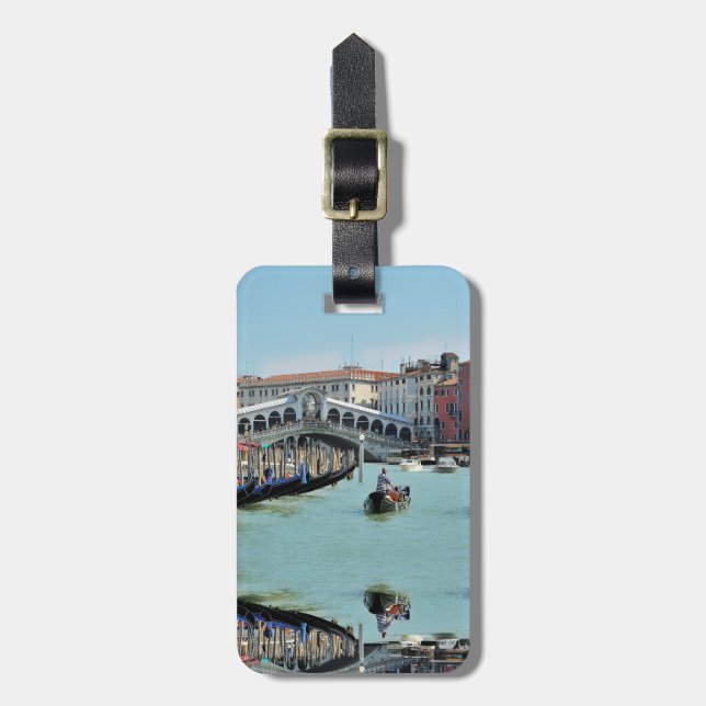 Etiqueta De Bagagem ldp RIALTO BRIDGE - Veneza - Canal Grande (Frente Vertical)