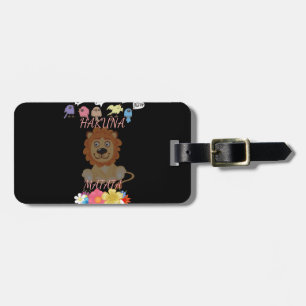 Etiqueta De Bagagem Leão bebê Hakunamatata.