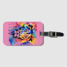 Leão cor-de-água engraçado