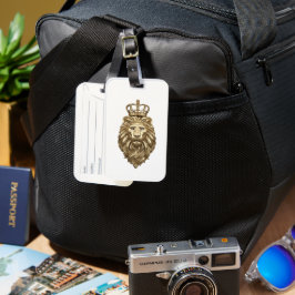 Etiqueta De Bagagem Leão Magnífico