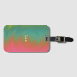 Etiqueta De Bagagem Legal Arty Swirl - Colorir