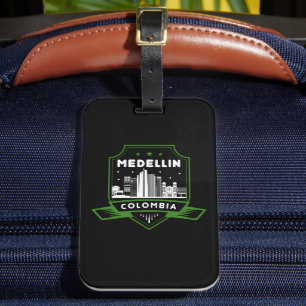 Etiqueta De Bagagem Legal Medellin Colombia - Viagem Skyline