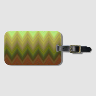 Etiqueta De Bagagem Legal Trendy Chevron Zigzag Ombre