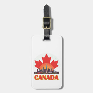 Etiqueta De Bagagem Lembrança de Viagem para o Canadá para Destino