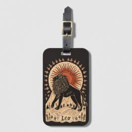 Etiqueta de Bagagem Leo Celestial Zodiac Art