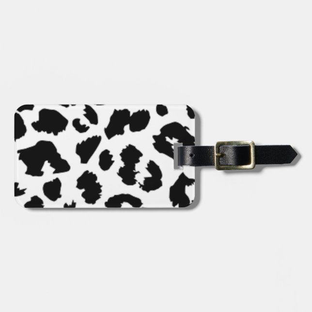 ETIQUETA DE BAGAGEM LEOPARD ANIMAL PRINT (Frente Horizontal)