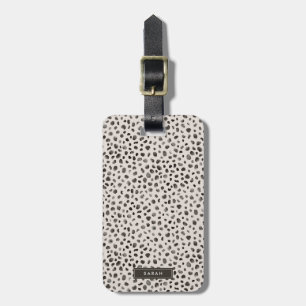 Etiqueta De Bagagem Leopard Cheetah Wild Animal Skin Pattern