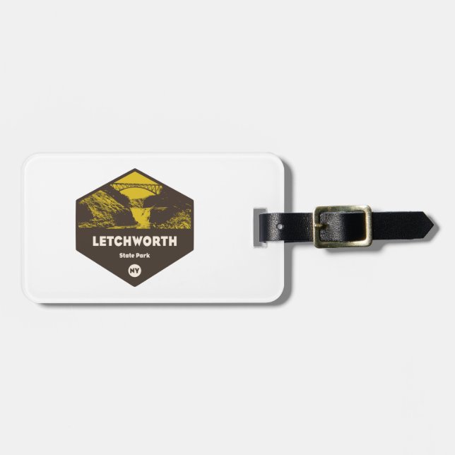 Etiqueta De Bagagem Letchworth State Park Nova Iorque (Frente Horizontal)