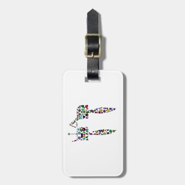 Etiqueta De Bagagem Letra hebraica 'CHET' (Frente Vertical)