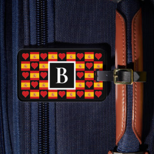 Etiqueta De Bagagem Letra Personalizada de Espanha de Sinalizador Espa