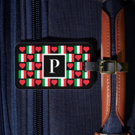 Etiqueta De Bagagem Letra Personalizada Italiana para Sinalizador