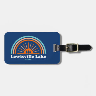 Etiqueta De Bagagem Lewisville Lake Texas - Arco-íris