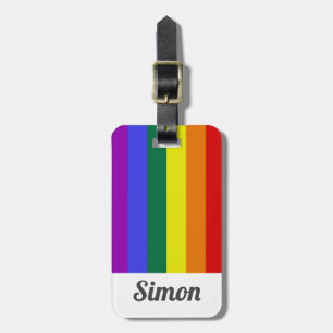 Etiqueta De Bagagem Lgbt Pride Rainbow Personalizado