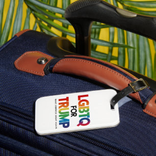 ETIQUETA DE BAGAGEM LGBTQ PARA TRUMP GAY LESBIAN PARA TRUMP 2024
