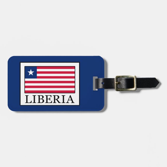 Etiqueta De Bagagem Libéria (Frente Horizontal)