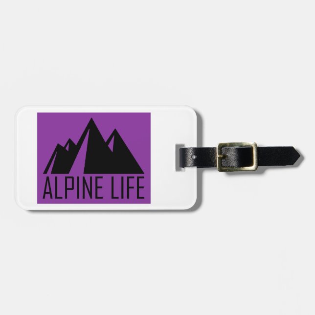 Etiqueta De Bagagem Life Alpina (Frente Horizontal)