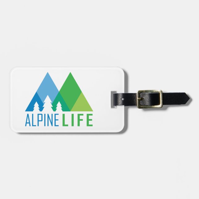 Etiqueta De Bagagem Life Alpina (Frente Horizontal)