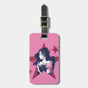 Etiqueta De Bagagem Liga da Justiça   Mulher Maravilha e Estrelas Pop