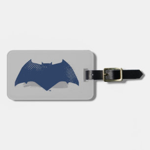 Etiqueta De Bagagem Liga da Justiça Símbolo Pincel e Batman de Meio