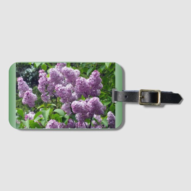 Etiqueta De Bagagem Lilac (Frente Horizontal)