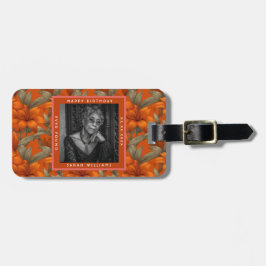 Etiqueta De Bagagem Lilases Personalizadas da Moda para o Aniversário 