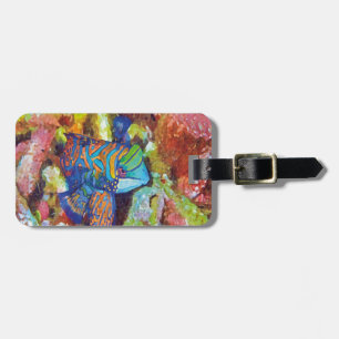 Etiqueta De Bagagem Linda Aquarela Design