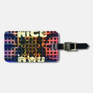 Etiqueta De Bagagem Linda e adorável ter um vetor de Impressão de text