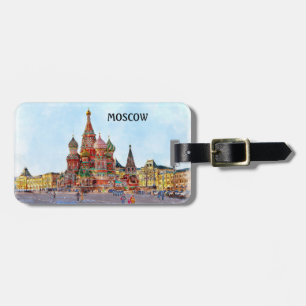 Etiqueta De Bagagem Linda Moscou